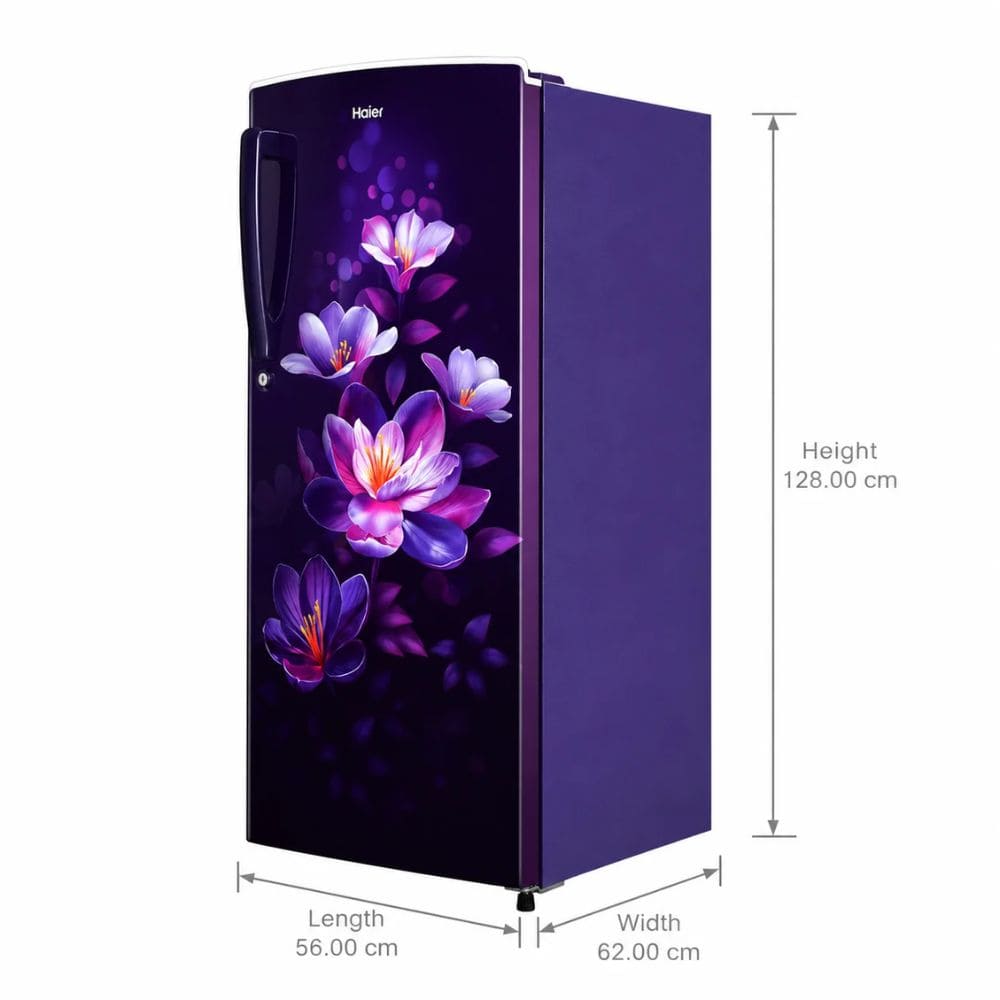 Haier 205 Ltrs, 1 Star Direct Cool Single Door Refrigerator (HRD 2261SPMA N)