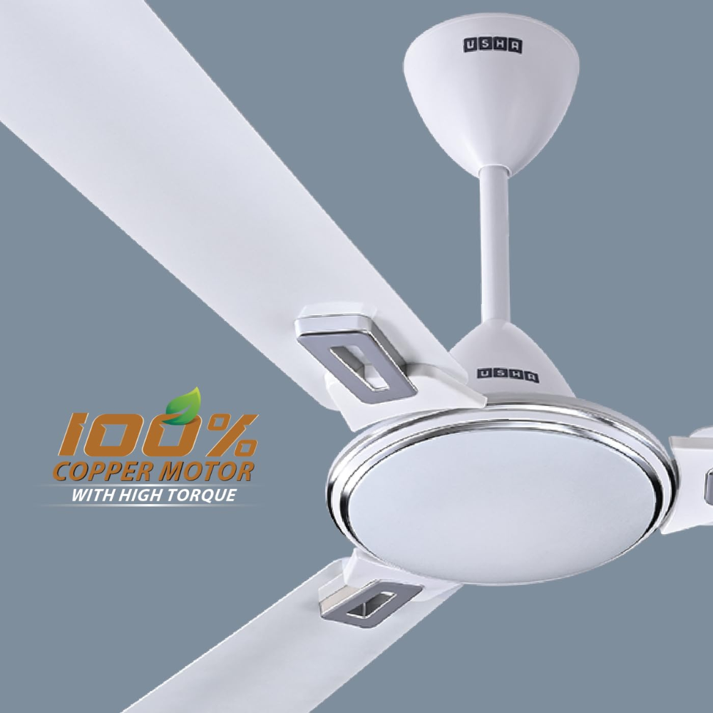 Usha 1200mm 3 Blades High Speed Decorative Ceiling Fan (Striker Galaxy)
