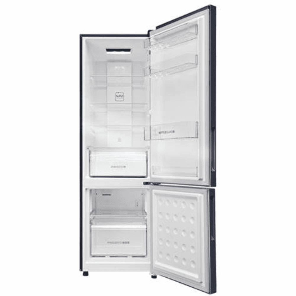 HAIER 265 Litres 2 Star Double Door Refrigerator (HRB-3152PKG-P, Black)