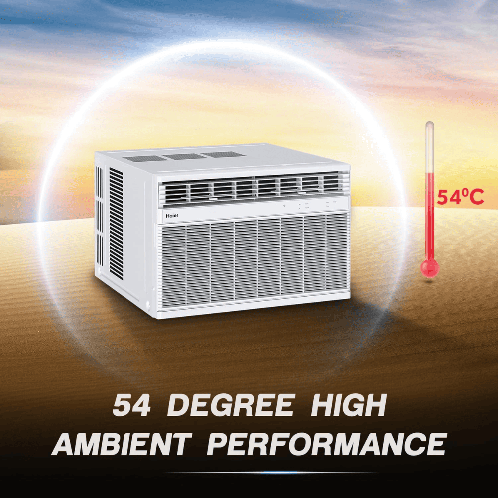 Haier 1.5 Ton 3 Star Fixed Speed Window Air Conditioner (HWU18TF-EW3BE-FS)