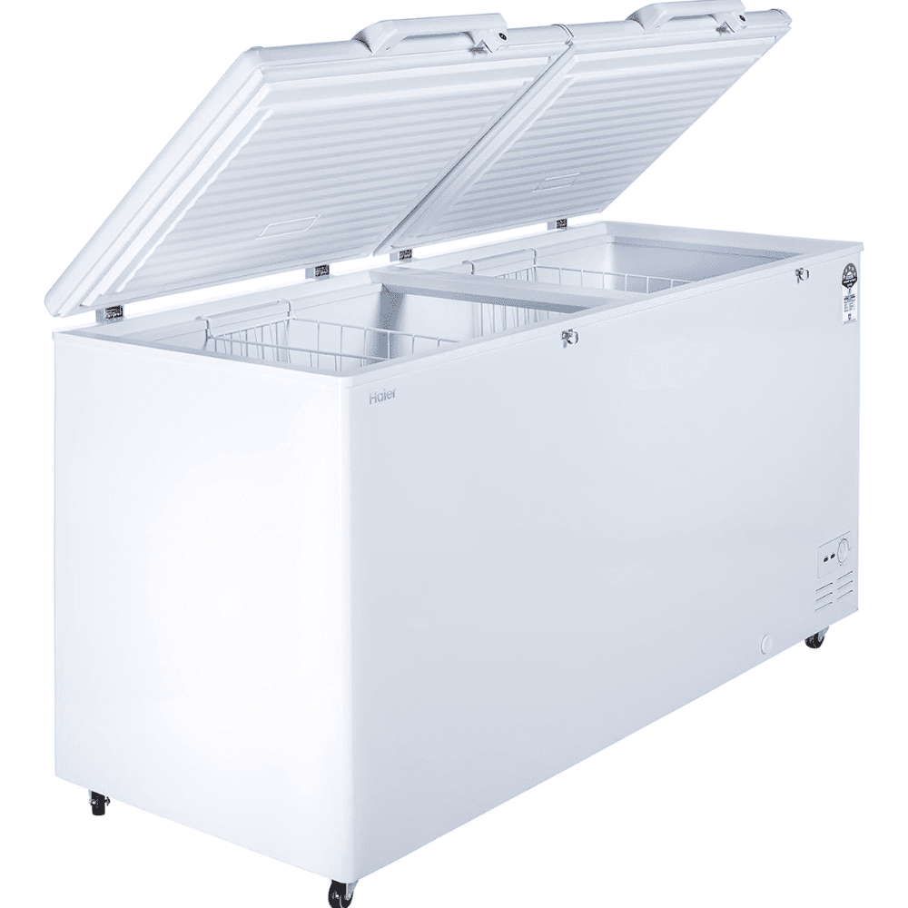 Haier HFC-788DM5, 788 Ltrs hard Top chest Double Door Convertible Deep Freezer, White