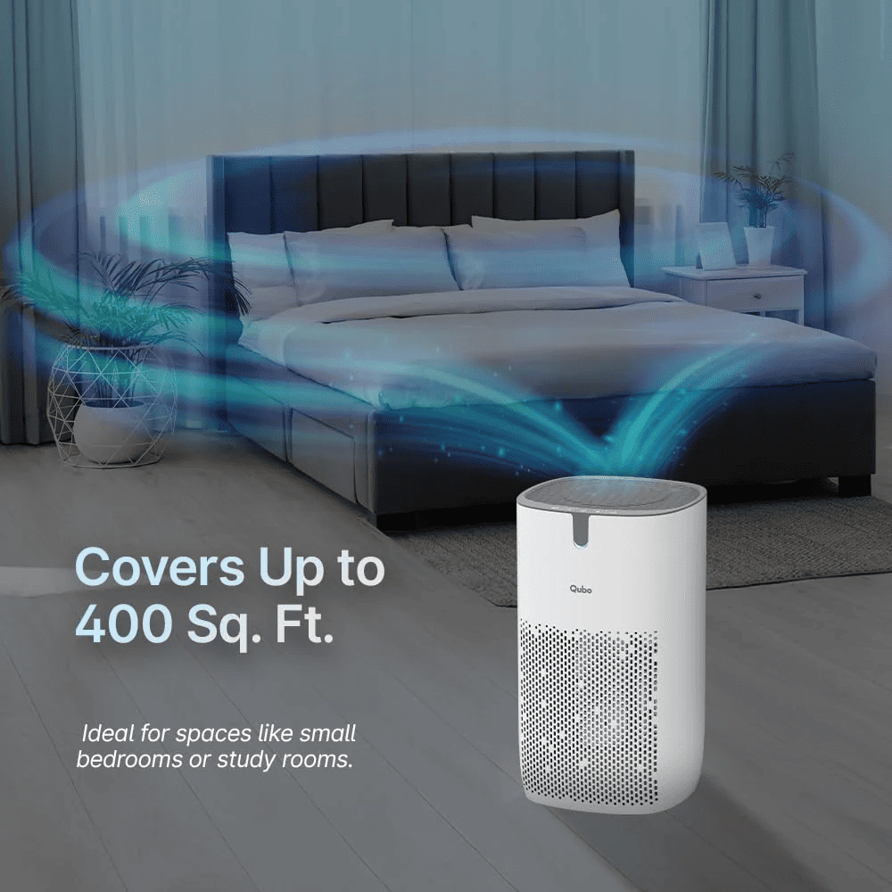 Qubo Q400 Smart Room Air Purifier with HEPA 13 Filter (400 Sqft,White)