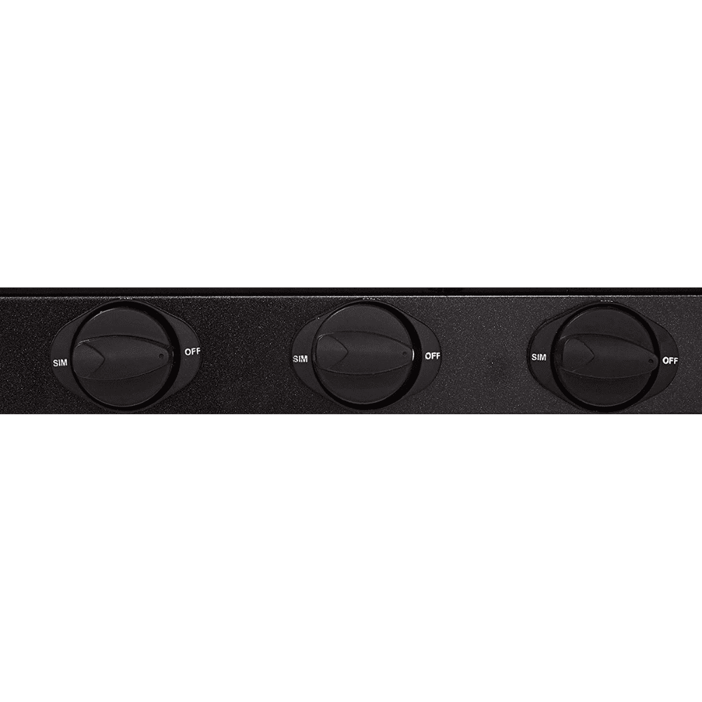 Faber Cooktop, ONYX 3BB BK CI, 3 Burner 70 cm Manual Ignition Glass Top Brass Burners 1 Small + 2 Medium Gas Stove (Black)