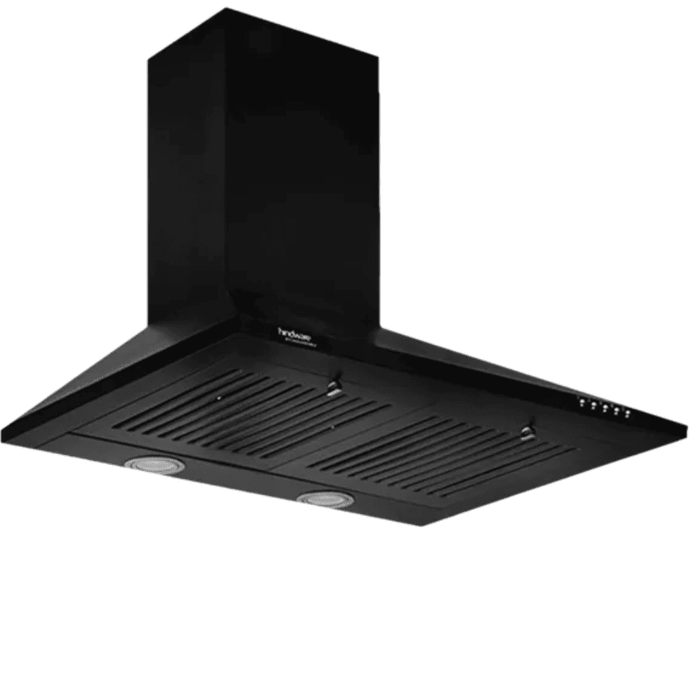 Hindware Myra BLK, 1000 m3/hr Auto-Clean Kitchen Chimney (Black)