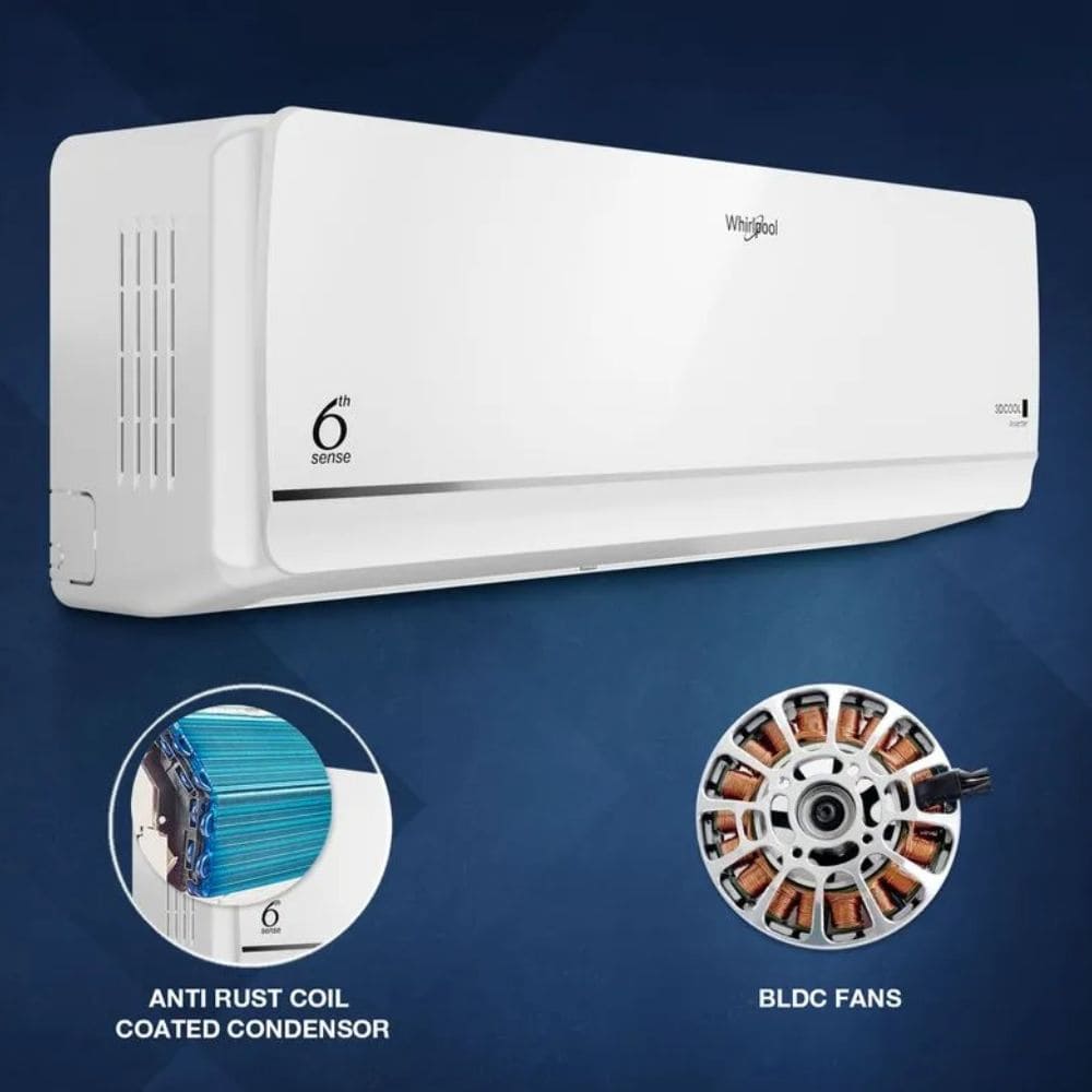 Whirlpool 1.5 Ton 5 star Inverter Split Air Conditioner (3DCOOL 15T 5S INV EXP S5M2PB1)