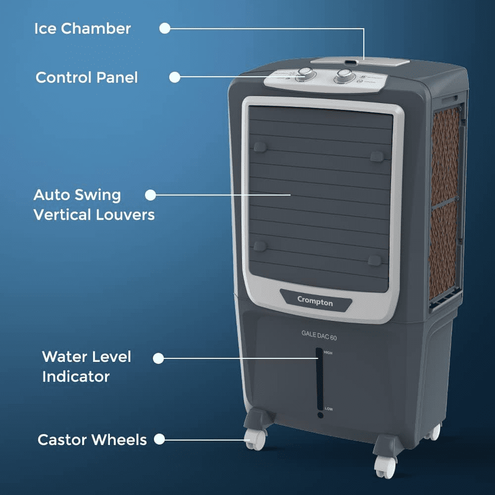 Crompton 60 Litres Desert Room Air Cooler (ACGC-GALEDAC60)