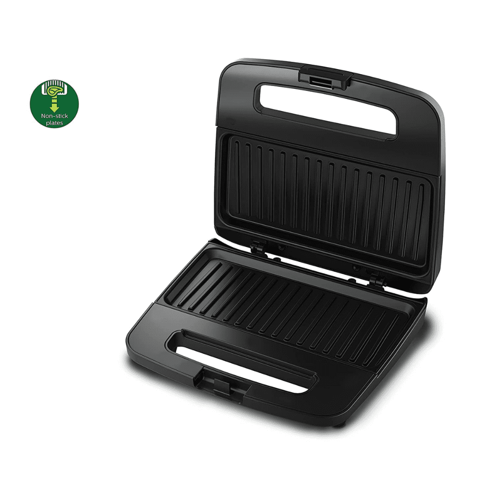 Philips HD2289/00, 700 Watts Grilled Sandwich Maker, Non-stick plates  (Black Metallic Finish)