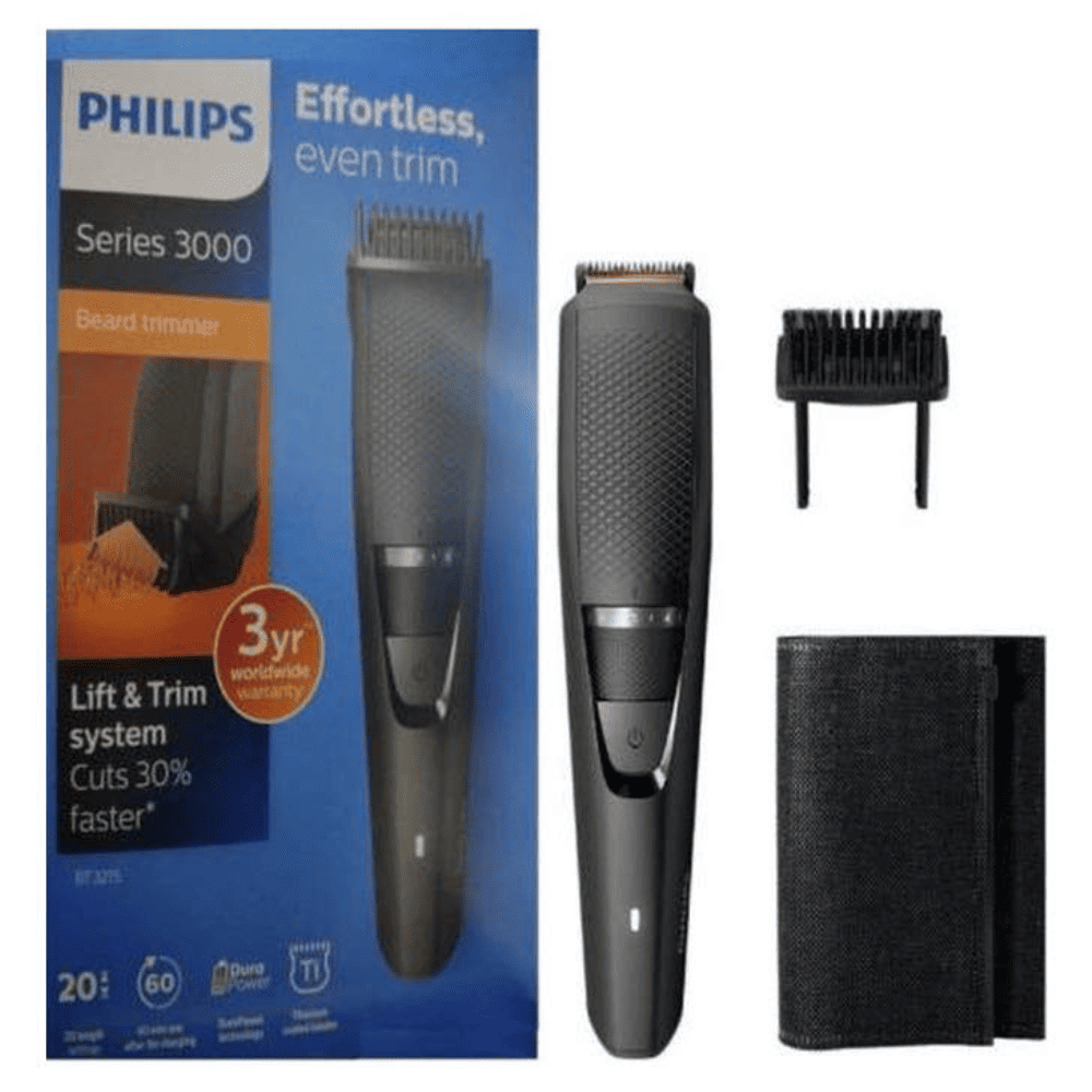 Philips BT3215/15, Rechargeable Detachable cordless Manual beard Trimmer (Black)