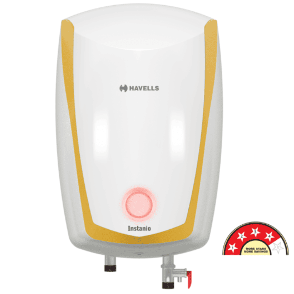 Havells 6 Ltrs Instant Water Heater 4 Star Water Heater Geyser (INSTANIO PRIME, White)
