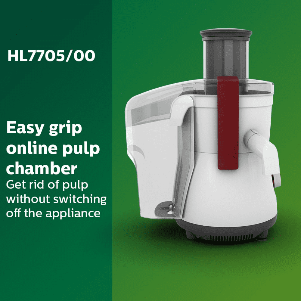 Philips 700 Watt Viva Juicer Mixer Grinder (HL7705/00, Pistil Red)