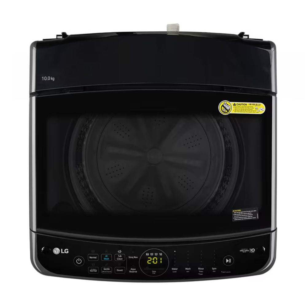 LG THD10NPM, 10 Kg 5 Star Fully-Automatic Top Load Washing Machine (Middle Black, Smart Inverter)