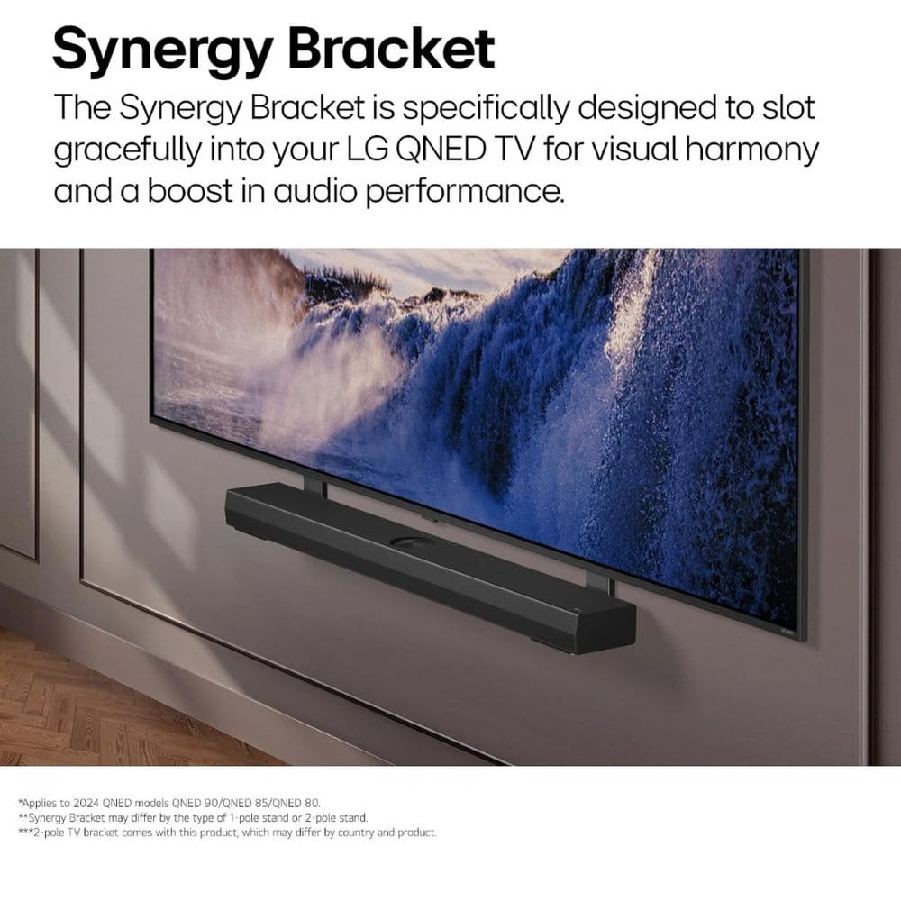 LG 600 Watts Wireless Dolby Atmos True with Subwoofer Soundbar (SQ75TR, 5.1 1Channel)