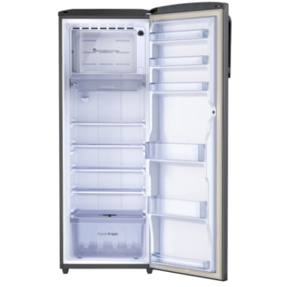 Godrej 268 Ltrs 3 Star Inverter Direct cool Single Door Refrigerator (RD EMARVEL 290C THI ST GL, Steel Glow)