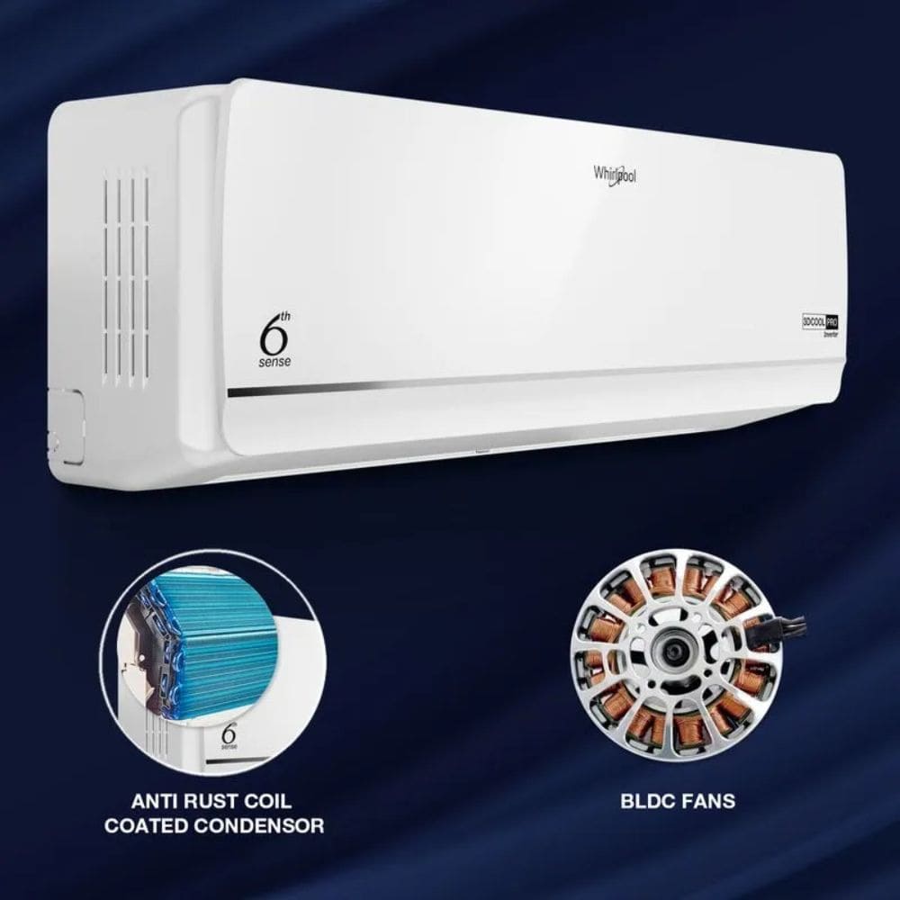 Whirlpool 1.5 Ton 3 star Inverter Split Air Conditioner (3D COOL 15T 3S INV EXP S6M2PP0)