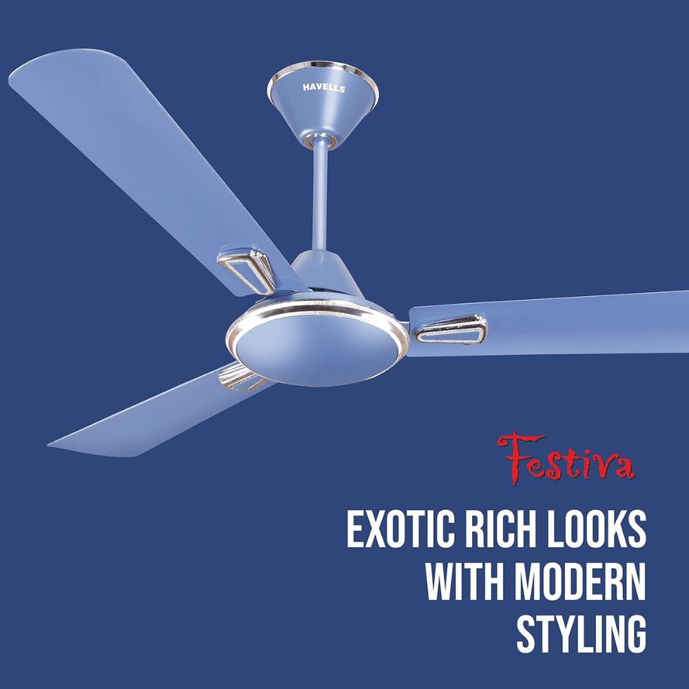 Havells FESTIVA , 1200mm 3 Blade 5 Star Rated BLDC Ceiling Fan