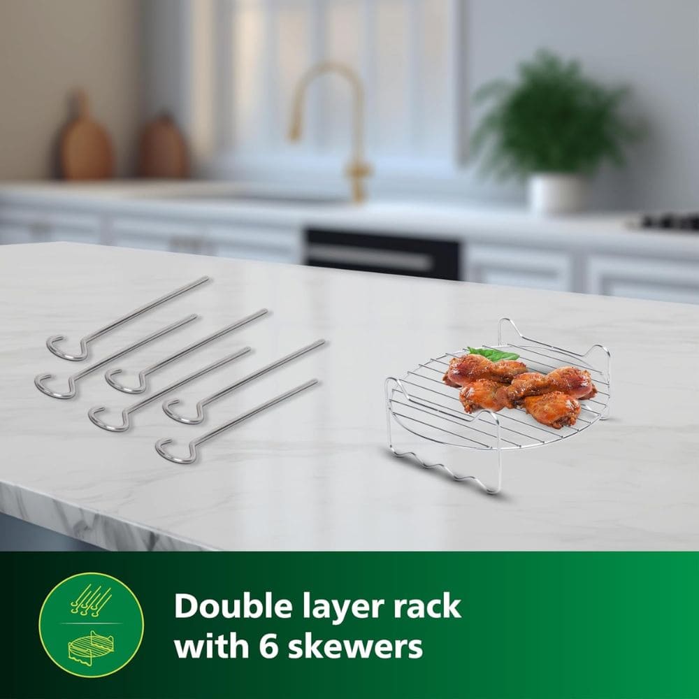 Philips Combo Accessory Kit Compatible with Extra Large Airfryer (HD9850/01, Black)