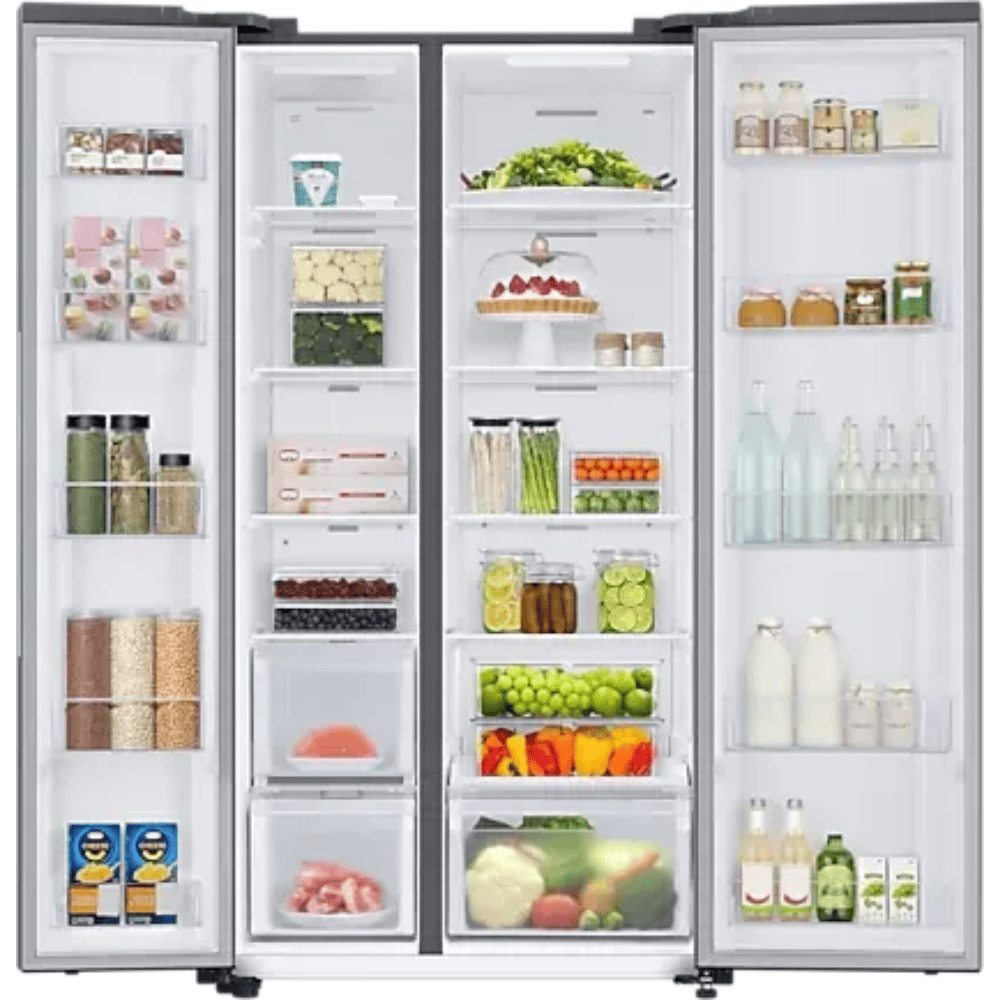 Samsung 653 Litres Side by Side Refrigerator (RS76CG80X0S9, Black Matt)