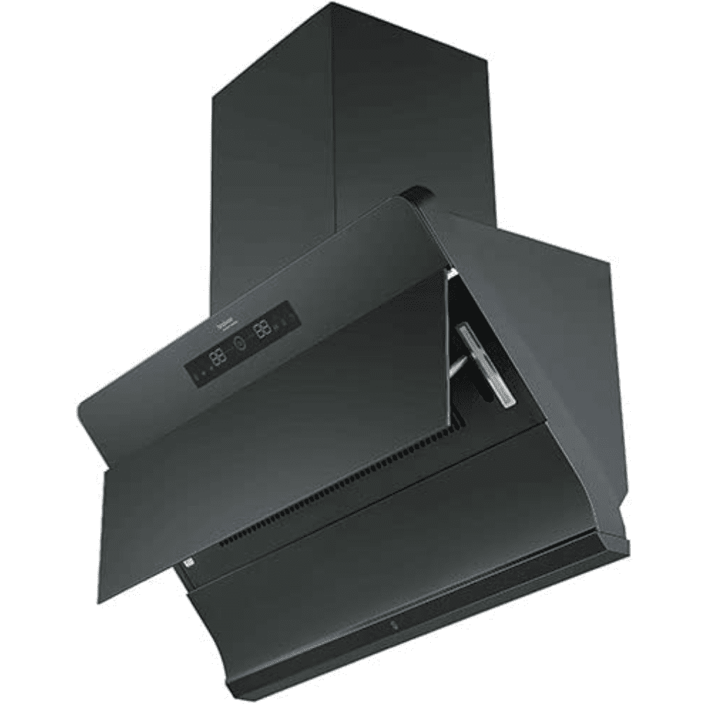 Hindware FLORENCE, 90 cm 1450 m3/hr Auto Wall Mounted Clean Chimney, Maxx Silence Series Motion sensor Technology (Black)