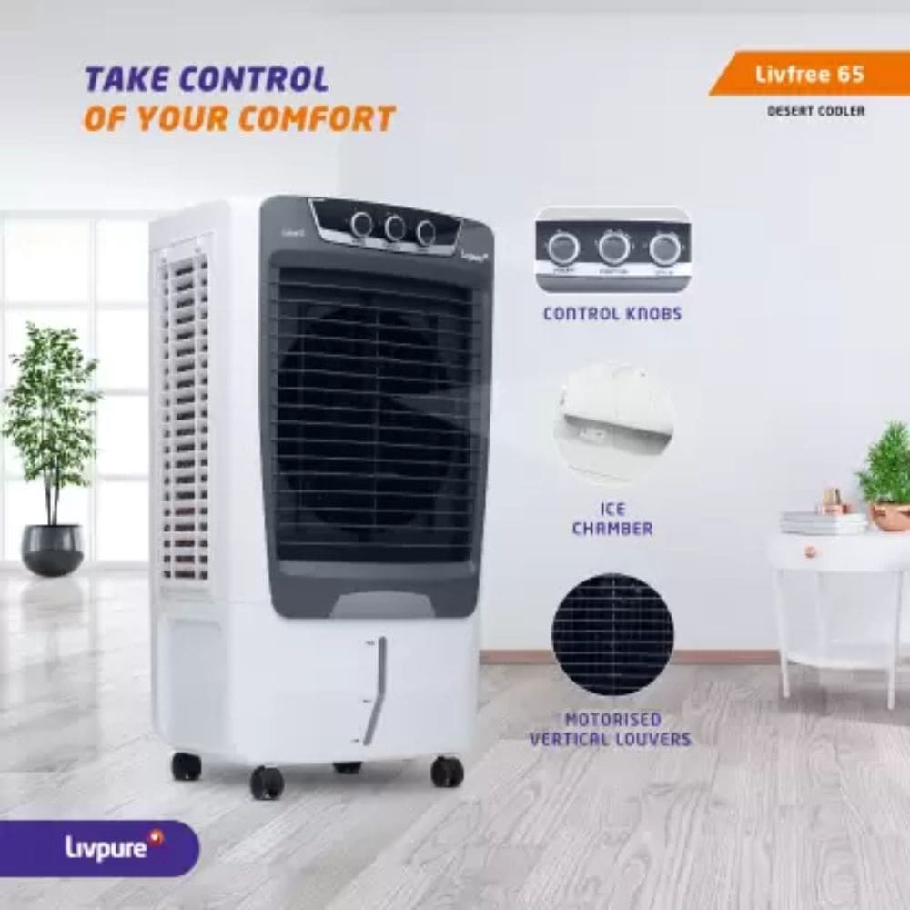 Livpure 65 Ltrs Desert Room Air Cooler (superior livfree65l)