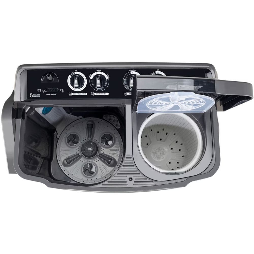 LG 9.5 Kg 5 Star Semi-Automatic Top Load Washing machine (P9555SKAZ, Middle Black)