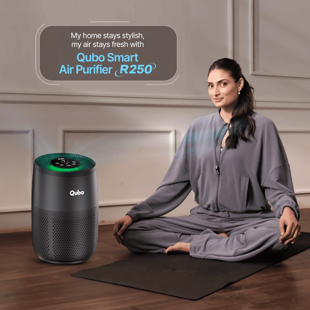 Qubo R250 Smart Room Air Purifier with HEPA 13 Filter (250 Sqft, Black)