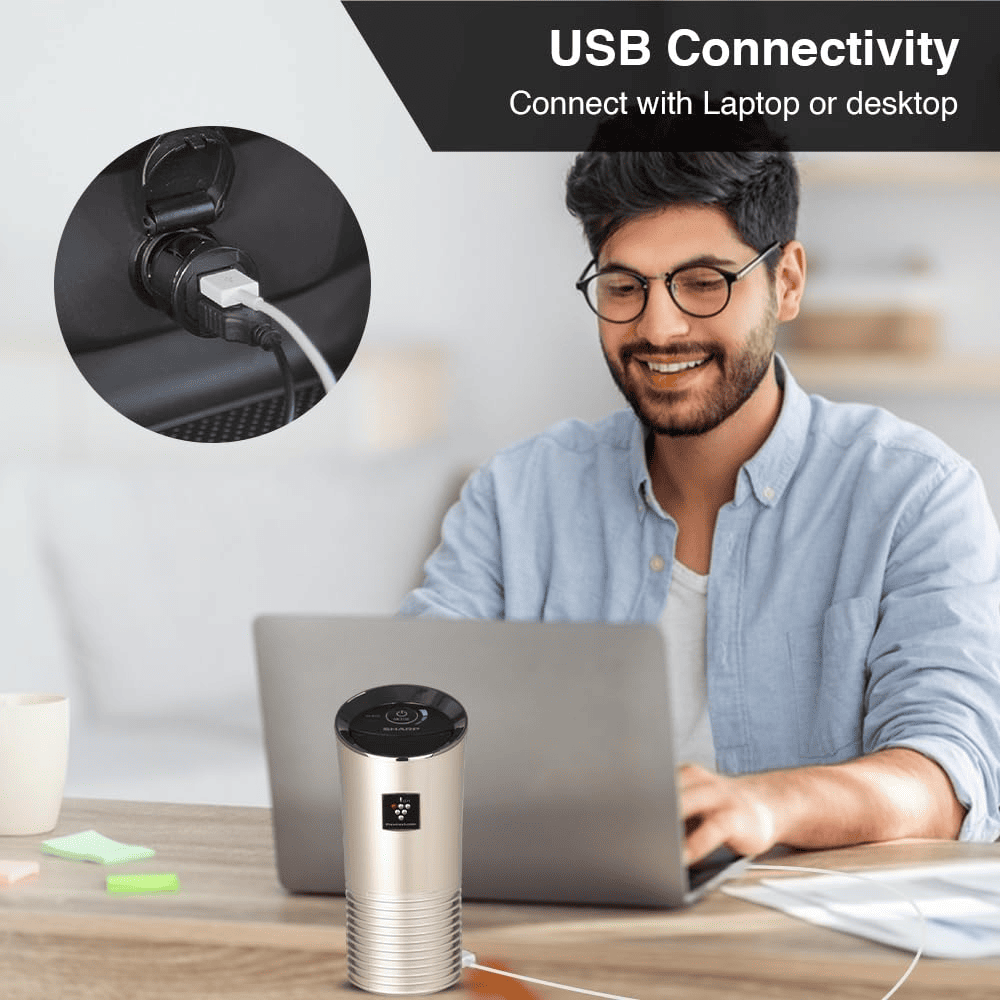 Sharp IG-GC2E-N, Plasmacluster with Pre Filter Portable Car Air Purifier