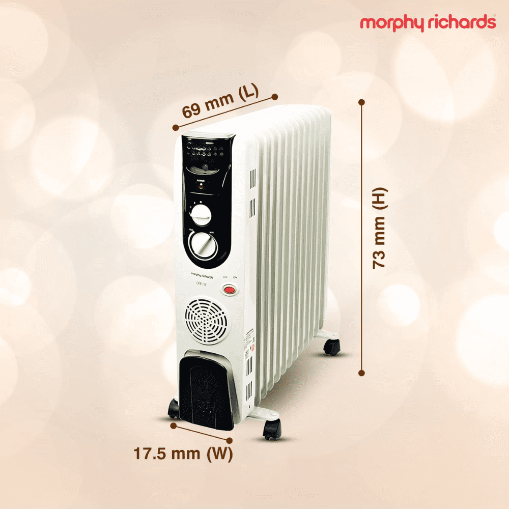 Morphy Richards 13 Straight Fins, 2900 Watts Oil Filled Radiator Room Heater (OFR 13 F, White)