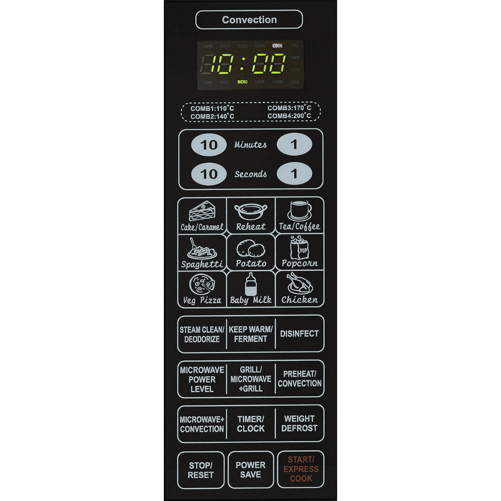 IFB 23 Ltrs Convection Microwave Oven with Mechanical Knob (23BC4,Black+Floral Design)