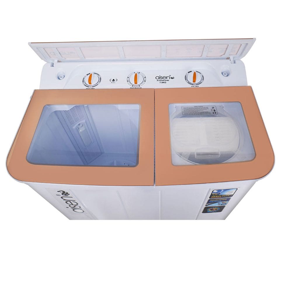 Aisen 7 Kg 5 Star Semi-Automatic Top Load Washing machine (A70SWT650,White)
