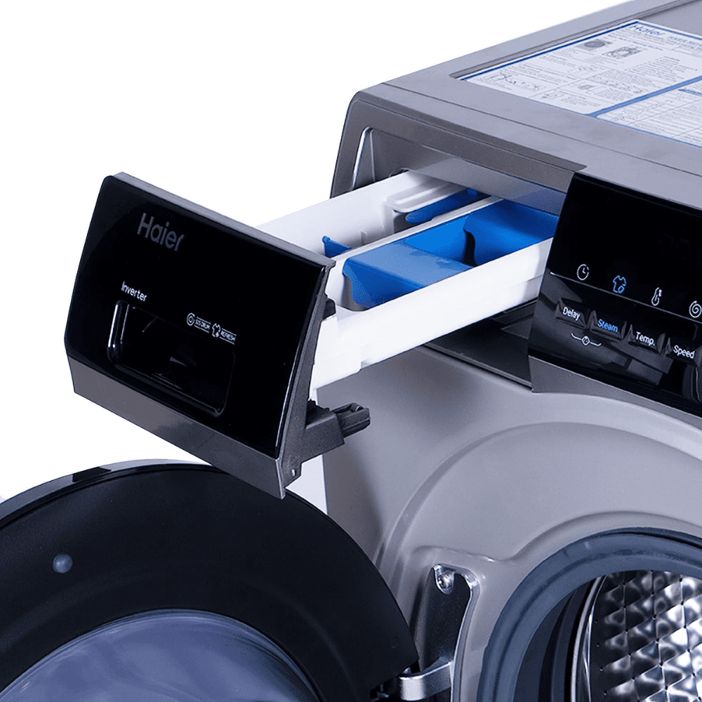 Haier 7 kg 5 Star Inverter Motor Fully Automatic Front Load Washing Machine (HW70-IM12929CS3,Silver Grey)