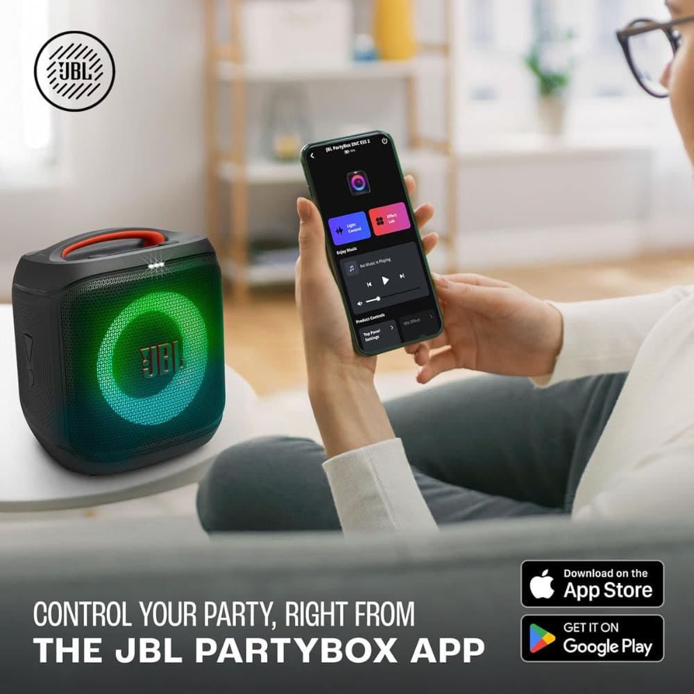 JBL Bar Partybox Wireless Bluetooth Encore Essential2 with Guitar & Mic Inputs Soundbar (JBLPBENCOREESS2IN)
