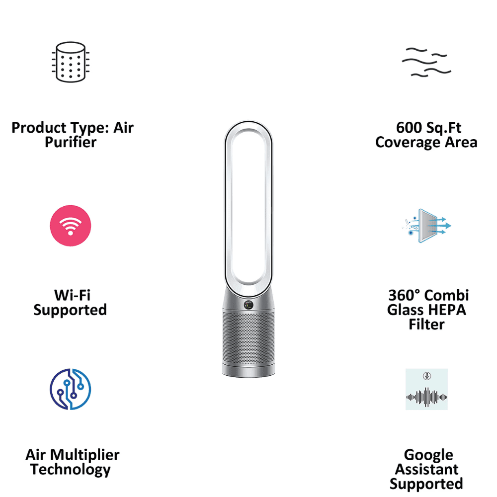 Dyson TP07, Air Multiplier Technology Pure Cool Tower Air Purifier