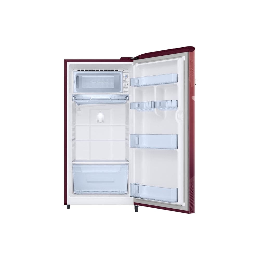 Samsung 189 Ltrs, 5 Star Digital Inverter, Direct Cool Single Door Refrigerator (RR21H2G25WR, Wild Lily Red)
