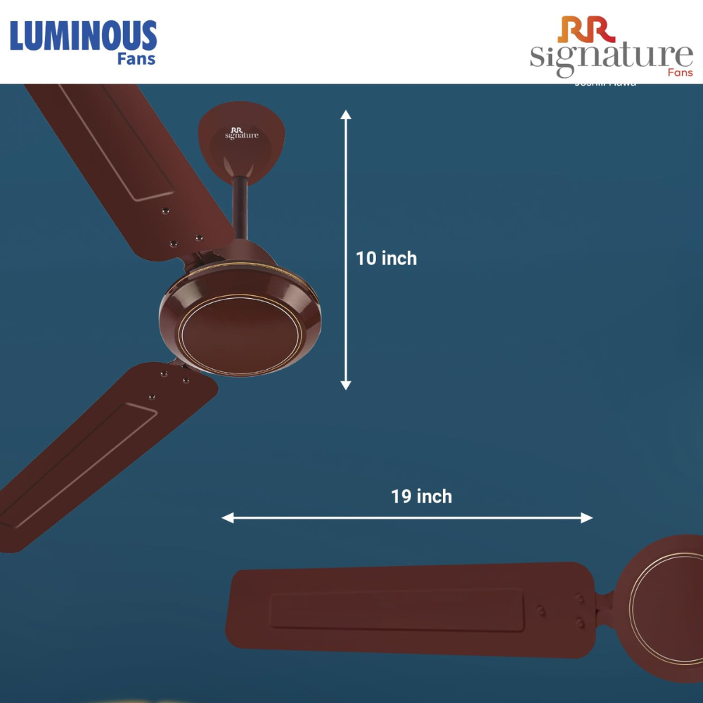 Luminous JOSH, 1200mm 3 Blads Aluminium Ceiling Fans