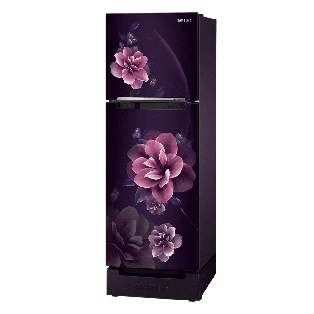 Samsung RT28C3122CR, 236 Ltrs 1 Star Digital Inverter Frost Free Double Door Refrigerator, Camellia Purple