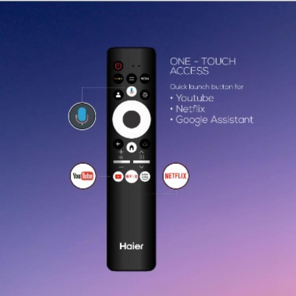 Haier 55S60QX, 55 Inches 4K Ultra HD QLED TV, Black