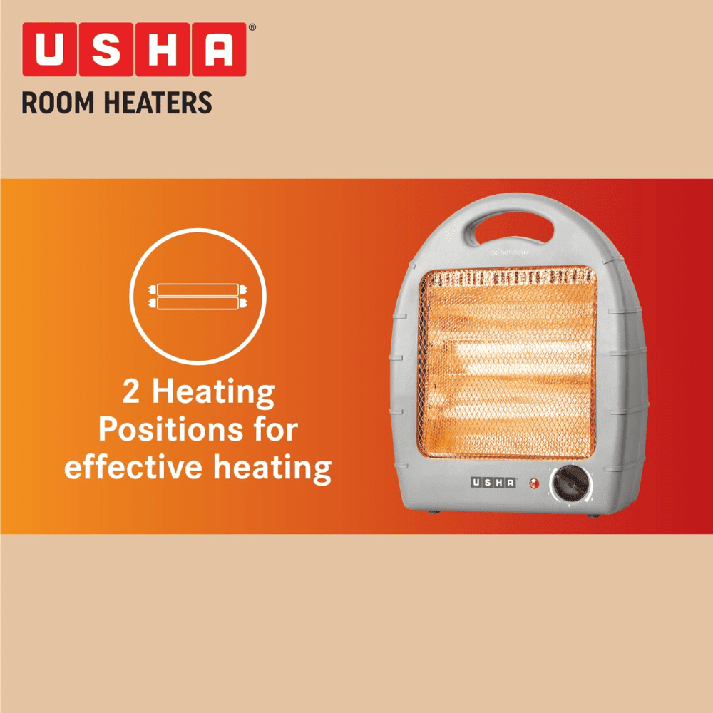 Usha 800 Watts Instant Heating Halogen Room Heater (HH4002)