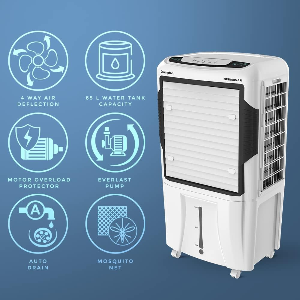 Crompton 65 Litres Desert Air Cooler (OPTIMUS65i)