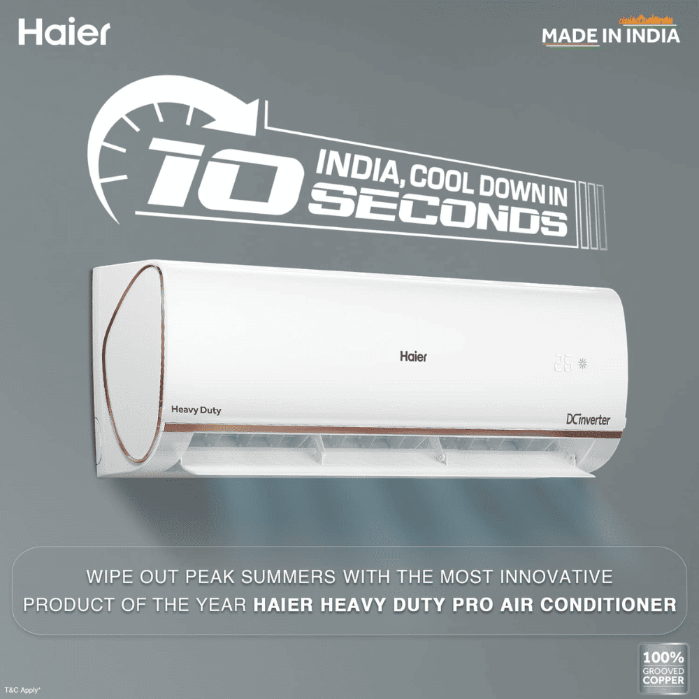 Haier 1.5 Ton 3 Star Inverter Split Air Conditioner (HS18K-PYSG3BN-INV)