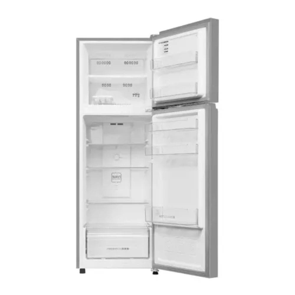 Haier 240 Ltrs, 2 Star Frost Free Double Door Refrigerator (HRF 2902IEMSA P,Moon Silver)