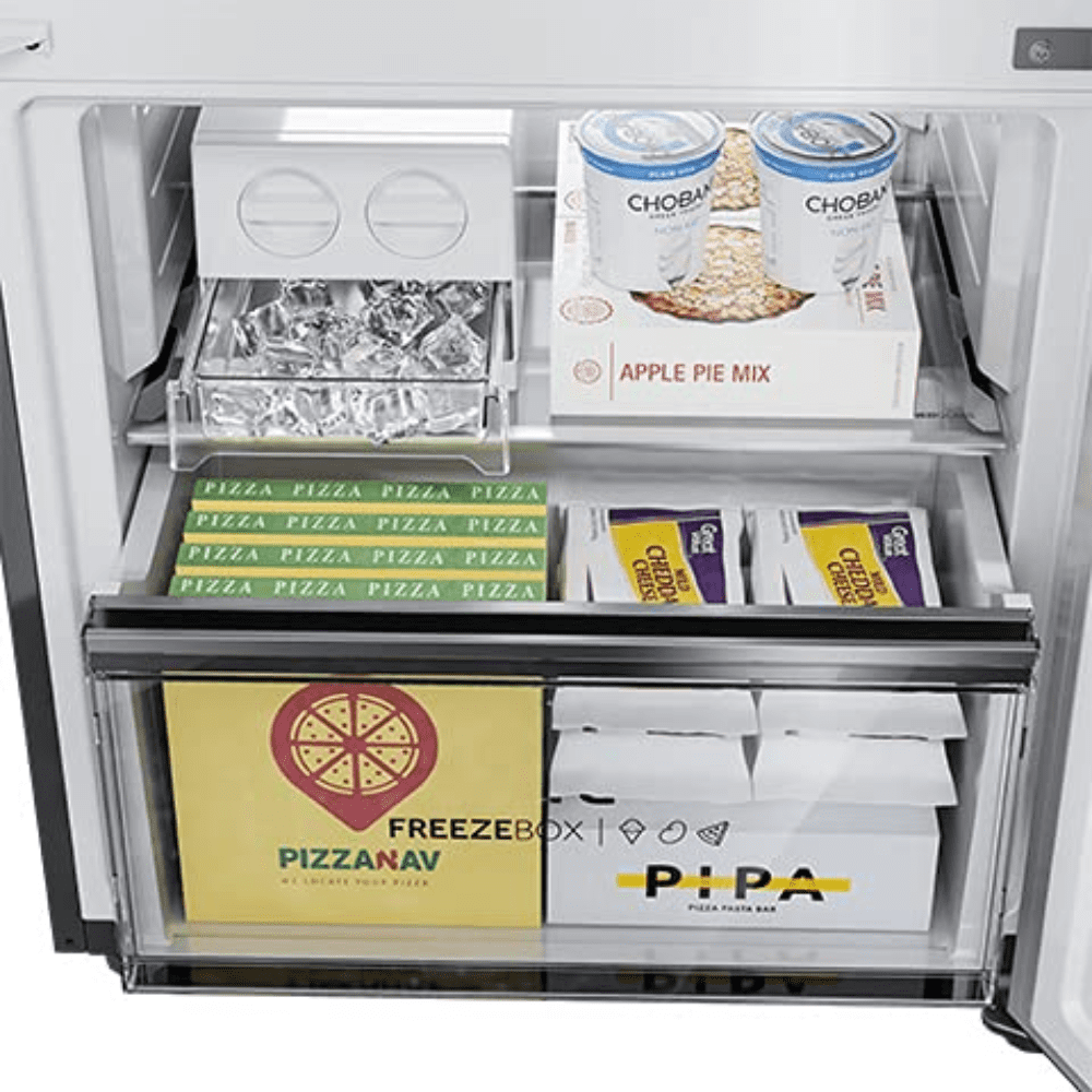 Haier 325 Ltrs 3 Star Inverter Frost Free Double Door Refrigerator (HRB-3753BBS-P, Brushline Silver)