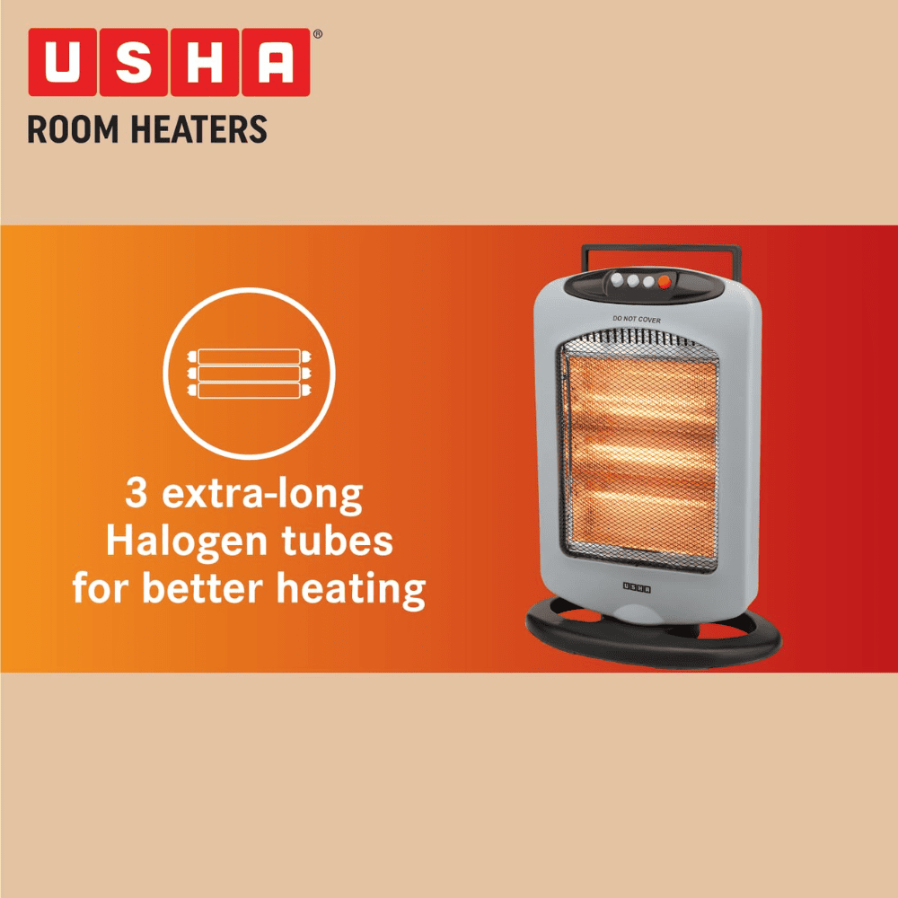 Usha 1200 Watts Instant Heating Room Heater (HH4003)
