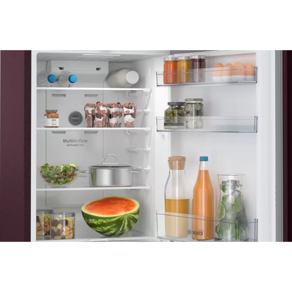 Bosch 263 Ltrs Frost Free Double Door Refrigerator (CTN27W13NI, Acasia Wine)