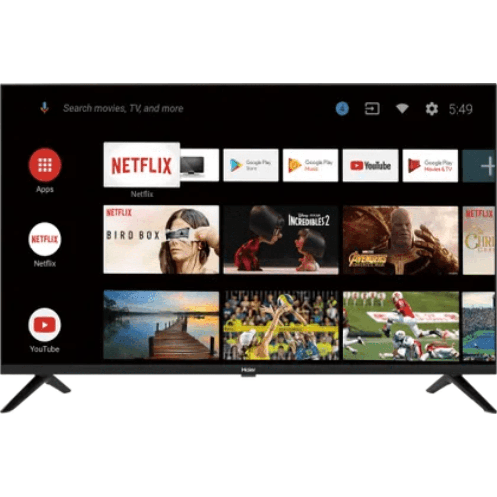 Haier LE32K7700GA, 32 Inches HD Ready Smart Led Tv, Black