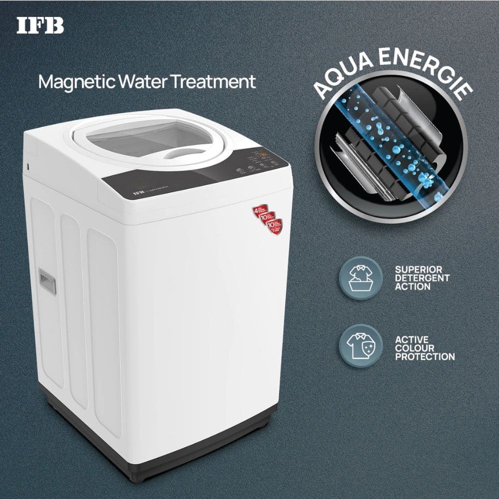 IFB 7 Kg 5 star Fully-Automatic Top Load Washing Machine (TL-R1WH 7.0KG AQUA, white)