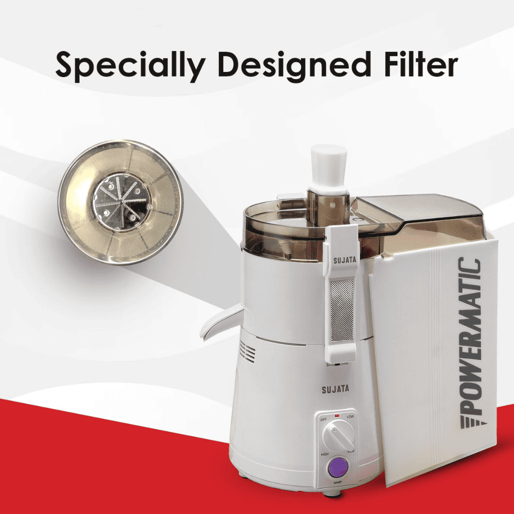 Sujata 900 Watts Mixer Grinder with 3 Jars 1 Blender (Maxima, Black)