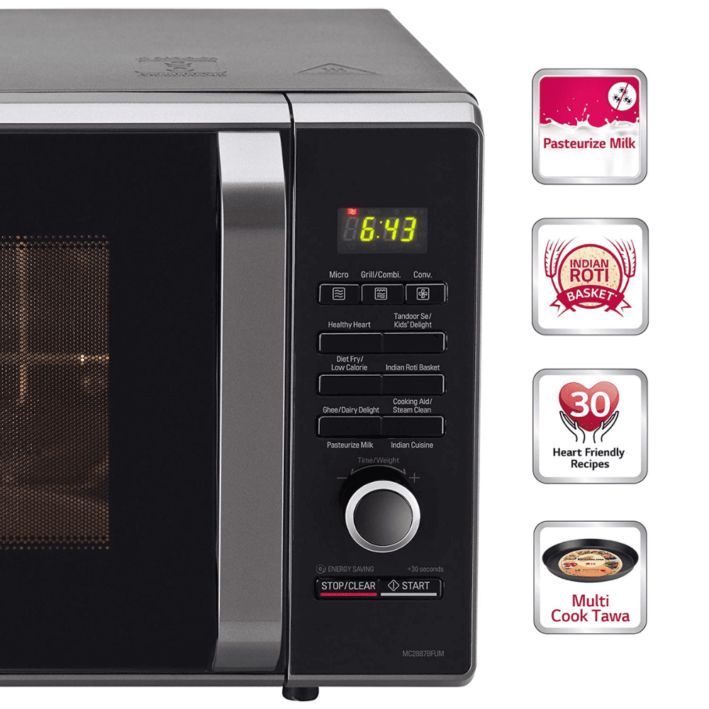 LG 28 Ltrs Stainless Steel Convection Microwave Oven (FBIMWO 25SG,Black)