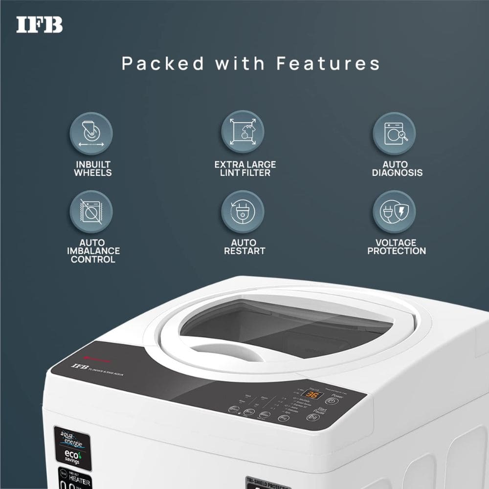 IFB 7 Kg 5 star Fully-Automatic Top Load Washing Machine Appliance (TL-REG 7.0KG AQUA)