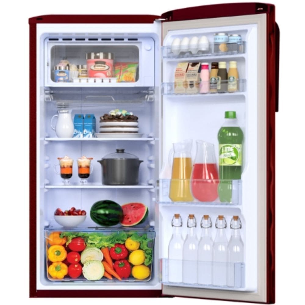Godrej 184 Ltrs 5 Star Inverter Single Door Refrigerator (RD EMARVEL 207C TDF, Fusion Wine)