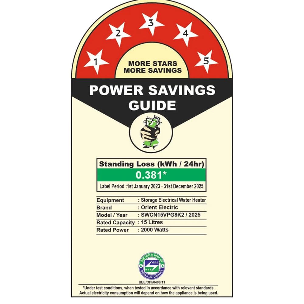 Orient Aquator Neo 15L Star Vertical Water Heater – Ankur